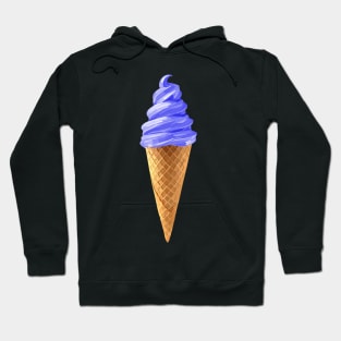 Indigo Ube Soft Serve Ice Cream Cone Hoodie